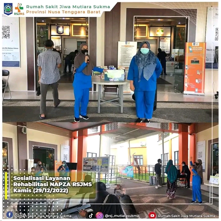 SOSIALISASI LAYANAN REHABILITASI PELAYANAN NAPZA RSJMS